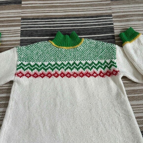 Free People Women's Cherry Heart Sweater Dress Soft Knit Cozy Multicolor Size XS - Picture 7 of 13